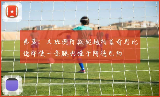 弗莱：文班现阶段超越约基奇恩比德即使一条腿也强于阿德巴约